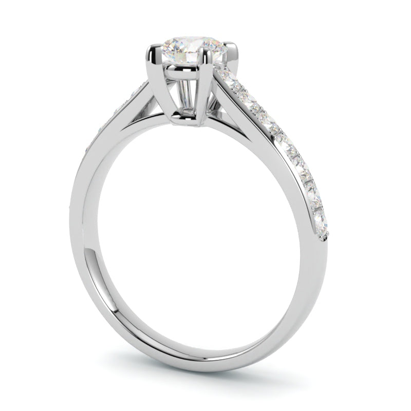 Pierścionek z diamentem z platyny 950 – trwałość, precyzja i luksus w jednym